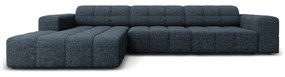 Divano angolare blu (angolo sinistro) Chicago - Cosmopolitan Design