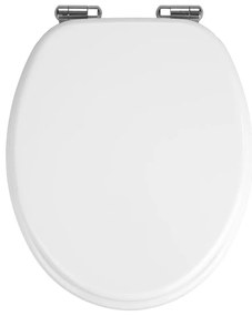 WENKO 22885100-WC Sedile WC URBIO 36x42,5 cm bianco/argento