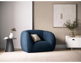 Poltrona blu in tessuto bouclé Essen - Cosmopolitan Design