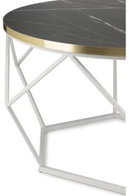 Tavolino DIAMOND 40x70 cm oro/nero/bianco