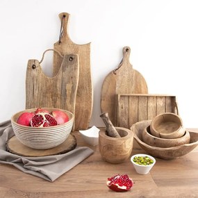 Ciotola in legno di colore naturale Mango - Orion