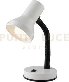 Ldt lampada da scrivania flessibile pulsante on-off bianca 1 luce a...
