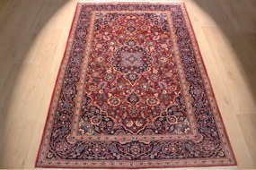 Kashan Tappeto 140 x 210 (Iran) Annodato A Mano