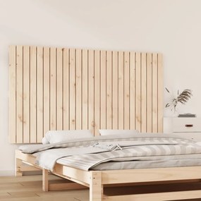 Testiera Da Parete 159,5x3x90 Cm İn Legno Massello Di Pino /