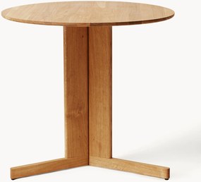 Tavolo rotondo in legno di quercia Trefoil Ø 75 cm