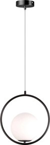 Lampada Da Soffitto Pensile Di Vetro Palla Oro Bianco Oro G110-1W BLACK WHITE