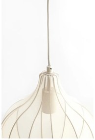 Lampada a sospensione beige con paralume in tessuto ø 29 cm Elati - Light &amp; Living