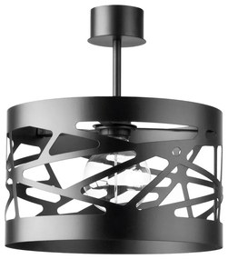 Lampadario su palo MODUL FREZ 1xE27/60W/230V d. 30 cm nero