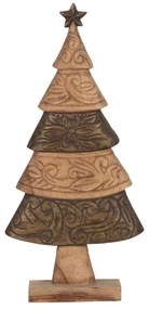 Decorazione Natalizia Marrone Legno di mango Albero di Natale 32 x 9 x 65,5 cm