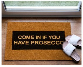 Tappeto in cocco naturale Come In If you Have Prosecco Glitter, 40 x 60 cm - Artsy Doormats