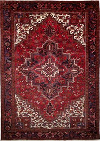 Heriz Tappeto persiano 240x330 Rosso (Iran) Annodato A Mano