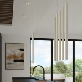 Sollux SL.1512 - Lampadario a sospensione con filo PASTELO 1xG9/8W/230V color crema