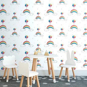 Carta da parati autoadesiva – Ombrelli arcobaleno