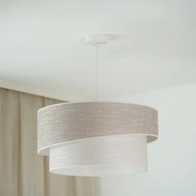 Brilagi - Lampadario a sospensione con filo DOVER SHINE 1xE27/15W/230V diametro 50 cm grigio/color crema