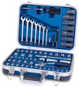 Scheppach - Valigetta per attrezzi da 135 pezzi - schappach - TB170 - Utensili in acciaio cromo vanadio - Valigetta con serratura