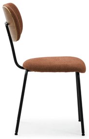 Sedie da pranzo in set color mattone 4 pz Dash – Marckeric