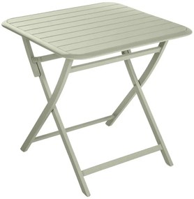 Tavolo da pranzo per giardino Idaho NATERIAL struttura e superficie in Alluminio  per 2 persone 75x75cm