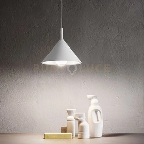 Barbie s/g - lampadario a sospensione in alluminio bianco opaco 1 l...