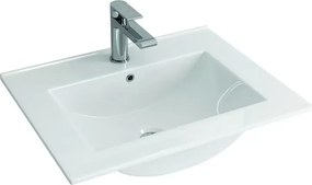 Mobile bagno sospeso 60 cm con lavabo integrato e 2 cassetti TOD-60L - KAMALU