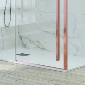 Box doccia 80x120 telaio oro rosa vetro 8mm | KSA5000RG - KAMALU