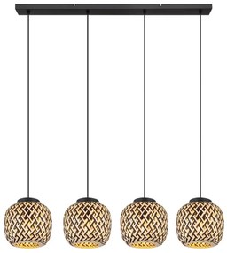 Globo 15766-4H - Lampadario a sospensione con filo COLLY 4xE27/15W/230V