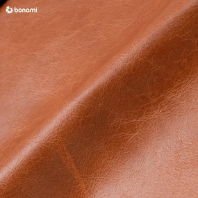 Divano in pelle rosso-marrone, 240 cm Puzo - MESONICA