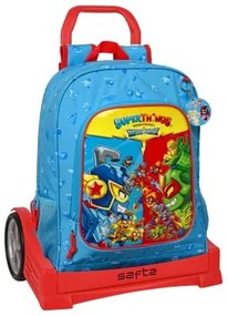Trolley per la Scuola SuperThings Rescue force 32 x 42 x 14 cm Azzurro