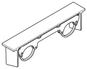 GROHE 18608001 - GROHTHERM 2000 Ripiano in cromo lucido