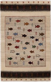 Loribaft Tappeto persiano 80x130 Beige (Iran) Annodato A Mano