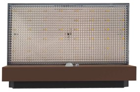 Applique LED Solare Minimal Corten con Sensore di Movimento Colore Bianco Naturale 4.000K