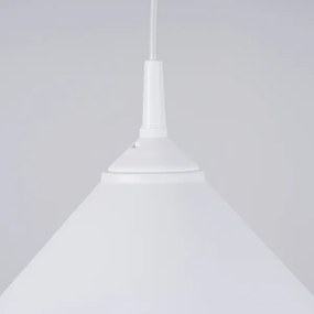 Sollux SL.1325 - Lampadario a sospensione con filo ZUMA 1xE27/15W/230V diametro 30 cm bianco