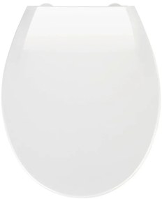 Sedile per wc bianco con chiusura facilitata , 44 x 37 cm Kos - Wenko