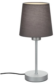 Lampada Da Tavolo Contemporanea Noa Metallo Grigio 1 Luce E14