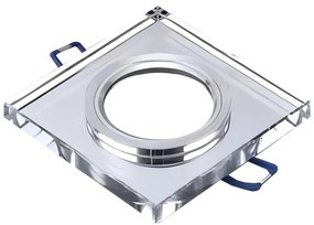 Faretto da incasso 1xGU10/MR16/10W/230V 9x9 cm cromo lucido