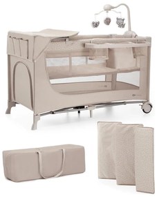 KINDERKRAFT - Culla da viaggio JOY 2 con accessori beige