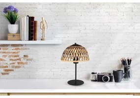 Globo 15767T - Lampada da tavolo COLLY 1xE27/15W/230V bambù