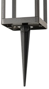 Lampada da terra da esterno grigio scuro 25 cm con luce dimmerabile e sensore solare - Sonne