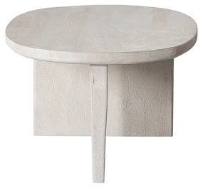 Tavolino da salotto di colore naturale in mango massiccio 110x60 cm Seam – WOOOD