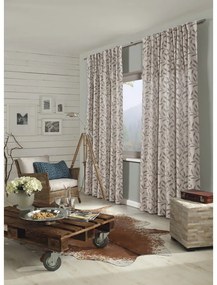 Tenda grigia/beige in misto lino 140x245 cm List – Sehlbach