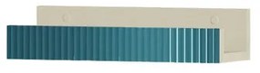 Mensola per bagno Niwa L 40 cm laccato opaco sabbia con vetro blu pacifico