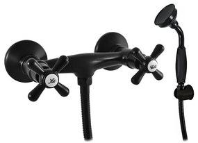 RAV Slezák MK180.5 - Set doccia con miscelatore MORAVA nero opaco