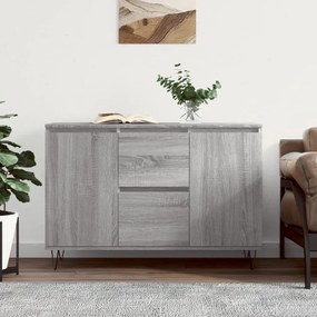 Credenza grigio sonoma 104x35x70 cm in legno multistrato