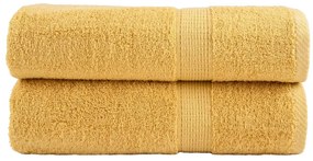 Asciugamani Da Bagno Solund 2 Pz Oro 100x150 Cm 600gsm /