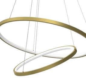 Lampadario LED a sospensione con filo HOOP LED/51W/230V diametro 60 cm 4000K oro