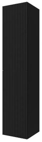 Colonna bagno sospesa 160cm in nero opaco a 2 ante Nara
