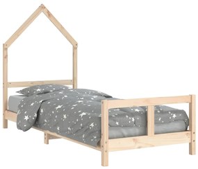 Giroletto per bambini 80x200 cm in legno massello di pino