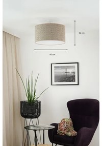 Brilagi - Lampadario a sospensione con filo BOUCLE ROLLER 1xE27/15W/230V diametro 45 cm marrone