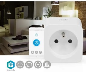 Nedis WIFIP121EWT - Presa intelligente 3680 W/230 V/ Tipo E/16 A Wi-Fi