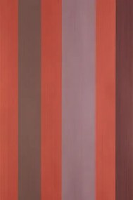 Farrow & Ball Carta da parati Chromatic Stripe - Picture Gallery Red/ Mahogany/ Brassica/ Middleton Pink