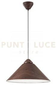 Lampadario a sospensione bigbang marrone e bianca 1 luce attacco e2...